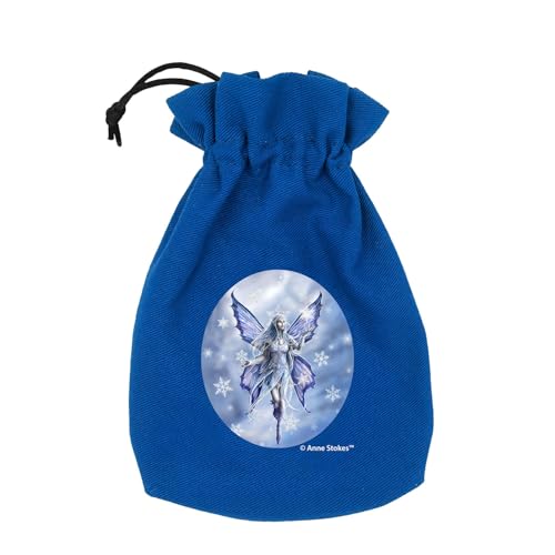 Q-Workshop, Anne Stokes Dice Pouch Snow Fairy