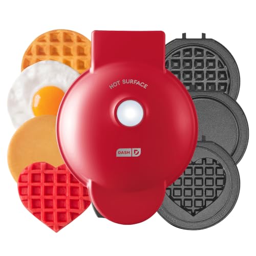 Dash MultiMaker Mini Waffle Maker, 5 Removable Waffle & Griddle