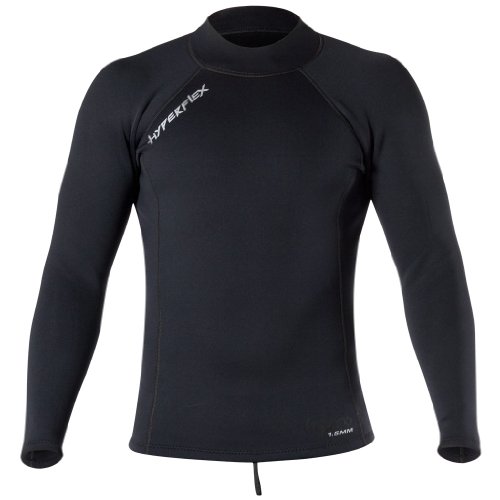 Hyperflex Wetsuits Men's Voodoo 1.5mm Pullover Jacket, Black, Large - Surfing, Windsurfing & Wakeboarding