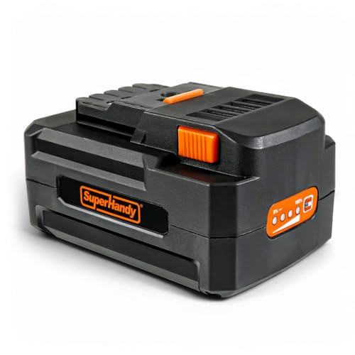SuperHandy Batterie Li-ION 48V 4Ah Rechargeable – Compatible avec déneigeuse, Scooter de mobilité, Chariot Utilitaire, brouette – Non Compatible avec Le treuil électrique Portable (Batterie Seule)