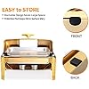 Amazon.com: ROVSUN 9QT 3 Pack Roll Top Chafing Dish Buffet Set ...