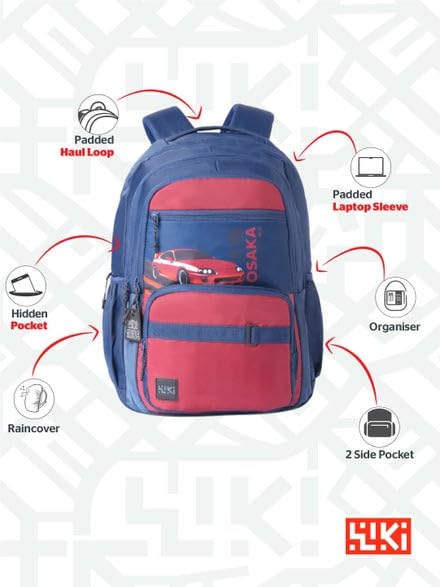 Image of Wildcraft Wiki Volt 40 Backpack For Boys & Girls | 40 Ltr with Laptop Sleeve, DIY Kit, Rain Cover, and Three Compartments with Padded Shoulders |Best for Books,Stationery & Essentials