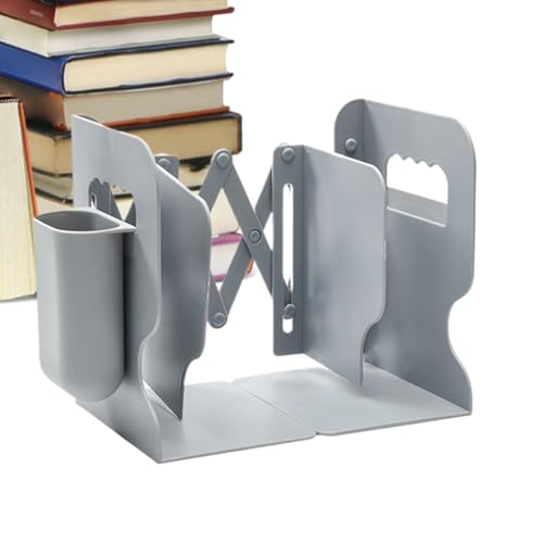 Sujetalibros para Libros Pesados - Mantenimiento para Libros - Organizador Ajustable con Portabolígrafos Multiusos para Revistas Material Escolar Hogar Estudio