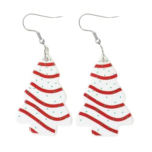 Christmas tree cake earrings, Christmas ideas For Girls
