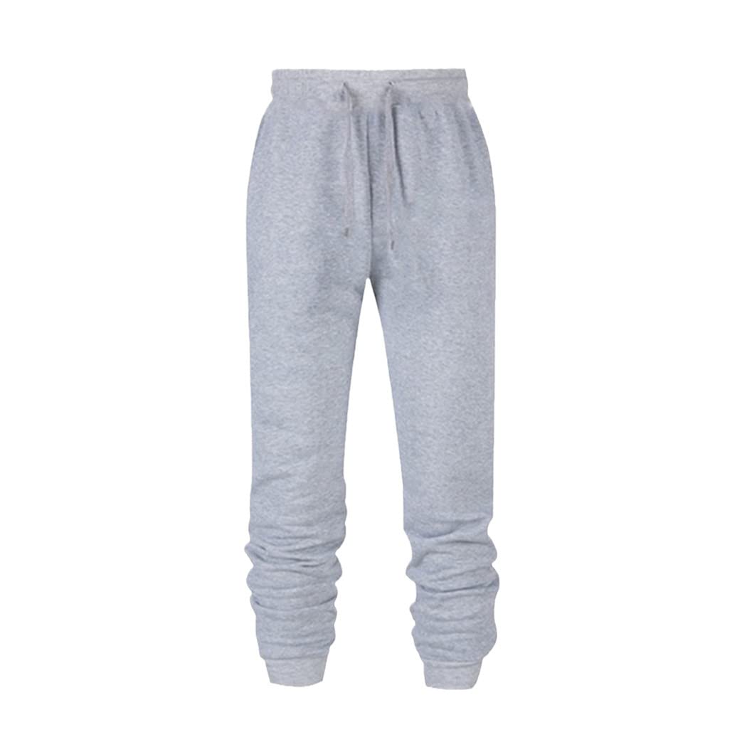 Pantalon de jogging en coton homme gris KEHAIOO taille 4XL