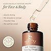 Self Tanning Drops - USA Made with Natural & Organic Ingredients, Medium Face Tanning Drops to Add to Lotion, Moisturizing Bronzing Tanner for Face & Body, Toxin Free Tanner for Fake Tan