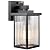 hameso Dusk to Dawn Outdoor Lighting, Waterproof Outdoor Porch Light with Tempered Glass, Outdoor Light Fixture for House Exterior Front Door Garage Patio