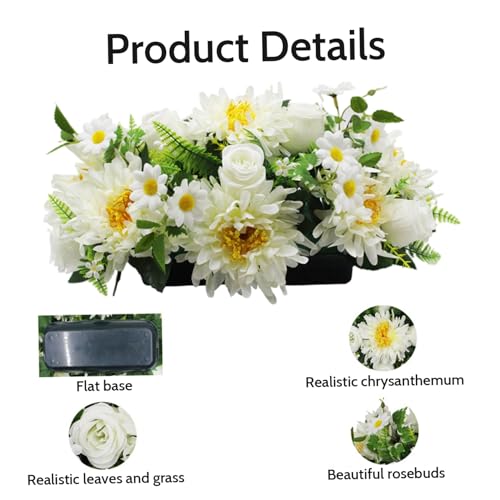 Selle de fleurs de cimetière étanche et stable pour composition florale - 8