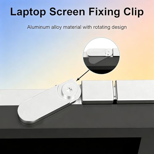 Image of 14 inch Portable Dual Monitor for 13.3-16 Inch Laptops | Aluminum Alloy Folding Screen Extender to Create Triple Display, Plug & Play (USB-C /Mini H /D) for Work, Travel, Home