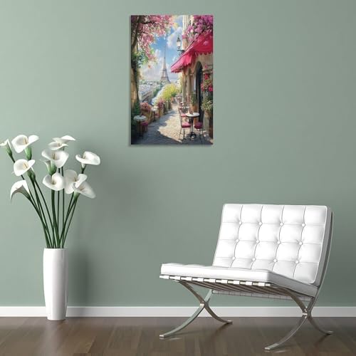 Tour Eiffel Murale Tableau Toile Impression Décoration Maison 30x45cm