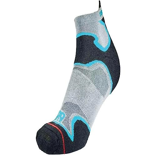 1000 Mile Mens 2024km Socks, Silver/Kingfisher, M EU