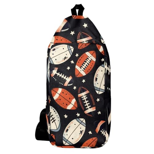Sac à dos bandoulière design football américain - Sacoche compacte et légère mixte