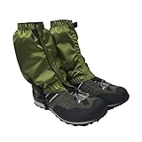 Polainas For Senderismo, Polainas For La Nieve, Polainas Antimordeduras De Serpiente, Unisex, Diseño De For Poner Y Quitar Fácilmente, For Caminar, Escalar Montañas, Ciclismo, Jardinería(Green)