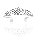 Produktbild PIXNOR Hochzeit Braut Strass Krone Tiara mit Kamm (Silber)