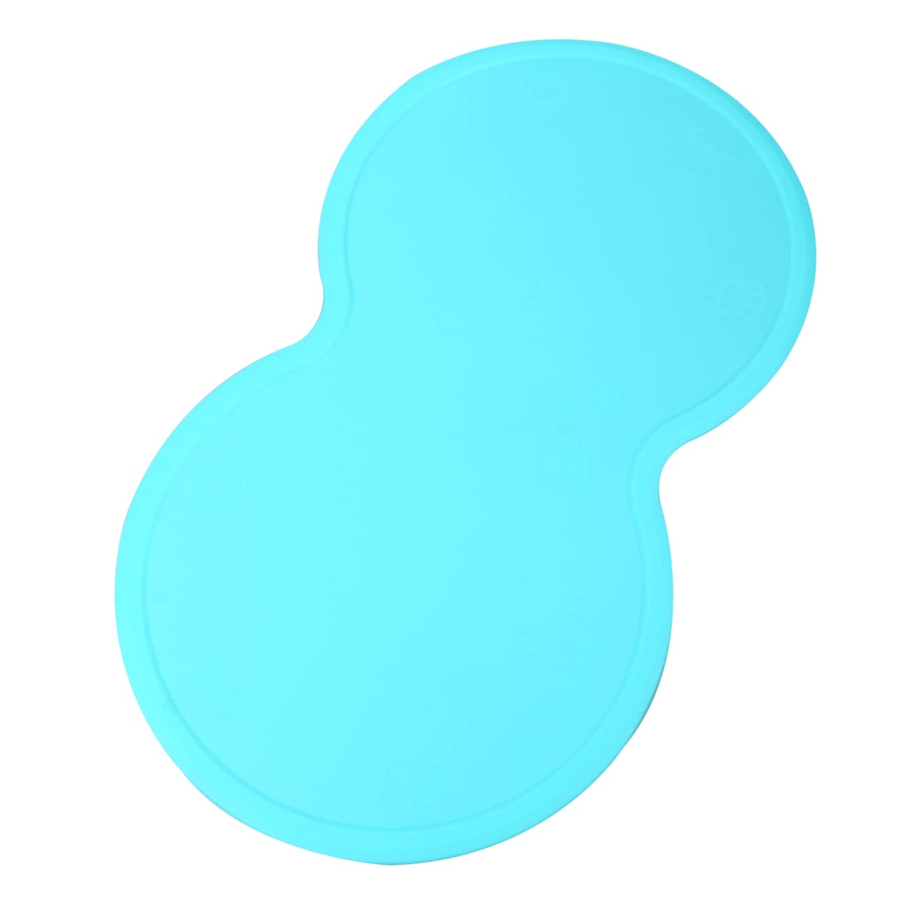 BESTonZON Silicone Pet Feeding Mat Slip Placemat for Dogs and Cats Heat Insulated Design Green Color for Food and Water Bowls Keeps Floors and Dry