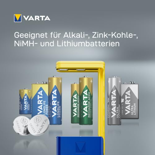 VARTA LCD Batterietester für AA/AAA/C/D/9V und Knopfzellen, mit 2x LR44 – Ansicht 3