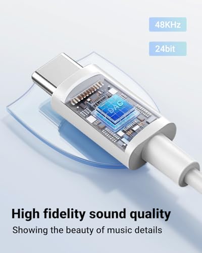 Image of Untvie USB-C to 3.5mm Audio Headphone Adapter Type C to Aux Cord Jack Dongle Adapte Dongle Cable Cord for iPhone 17 /16 /15 Series iPad Pro Google Pixel 7 /7 Pro /6 /6 Pro /6a MacBook (2Pack)