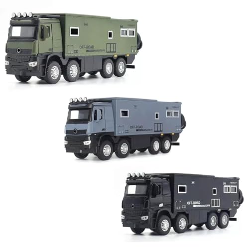 Image of 1:24 M Benz Camper RV Motorhome Alloy Diecast Pullback Metal Car Toy with Sound Light & Opening Doors - Best Gift Toy for Kids【Colors as Per Stock】