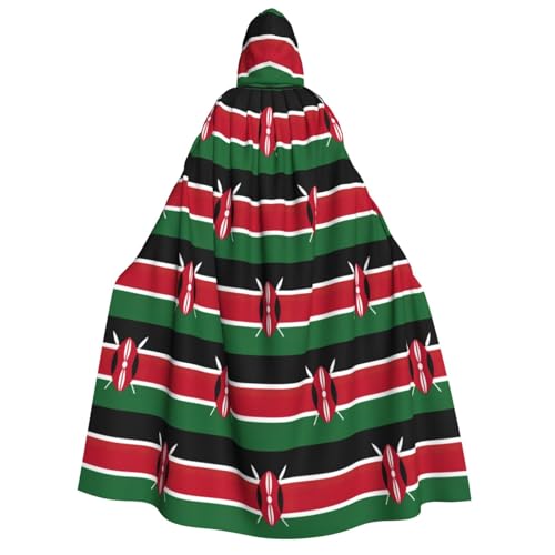 Cape à capuche Kenya déguisement idéal pour Halloween et cosplay réussi