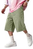 Heyfanee Mens Baggy Jorts Below Knee...
