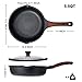 Vinchef Nonstick Deep Frying Pan Saute Pan with Lid, 12in/5.5Qt Fry Pan, German 3C+ Ceramic Coating Technology, Heat Indicator, Induction Compatible