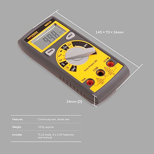 Martindale MM39 Auto Ranging Digital Multimeter Yellow - Image 4