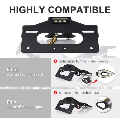 Support de plaque d'immatriculation moto Tracer 9 GT robuste