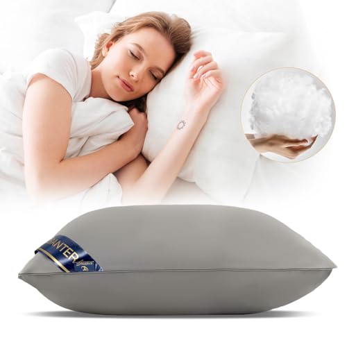 まくら 枕 首が痛くならない 人気 高級ホテル仕様 安眠枕 高反発枕 横向き対応 高さ調整可 立体構造 通気性 丸洗い可能-63*43*20cm(1個,グレー)