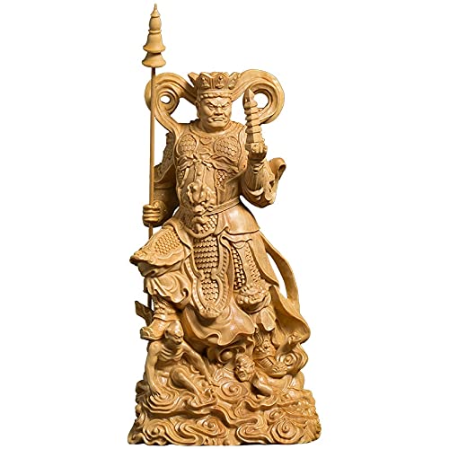 Sculpture des Quatre Rois et Statues de Quatre bouddhas en Bois 10cm