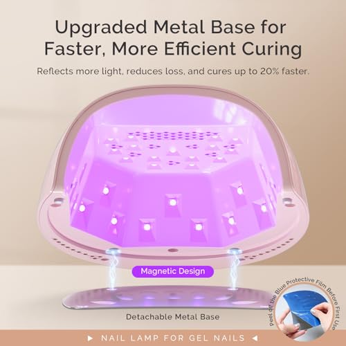 Image of MelodySusie Full-Hand Cordless UV LED Nail Lamp P-Plus30GT with Metal Base
