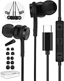 ecouteurs sans fils apple 【Microphone HD et télécommande - Idéal pour le télétravail et les cours en ligne】: Que vous soyez au bureau ou à la maison en télétravail (Home Office), passez des appels d'une clarté cristalline. ecouteurs filaire usb c le microphone haute définition intégré réduit efficacement les bruits ambiants pour que votre voix reste toujours audible. Grâce à la télécommande intelligente à 3 boutons, contrôlez tout du bout des doigts sans sortir votre téléphone : ajustez le volume, gérez la lecture/pause, passez à la chanson suivante ou gérez vos appels pour rester productif et concentré