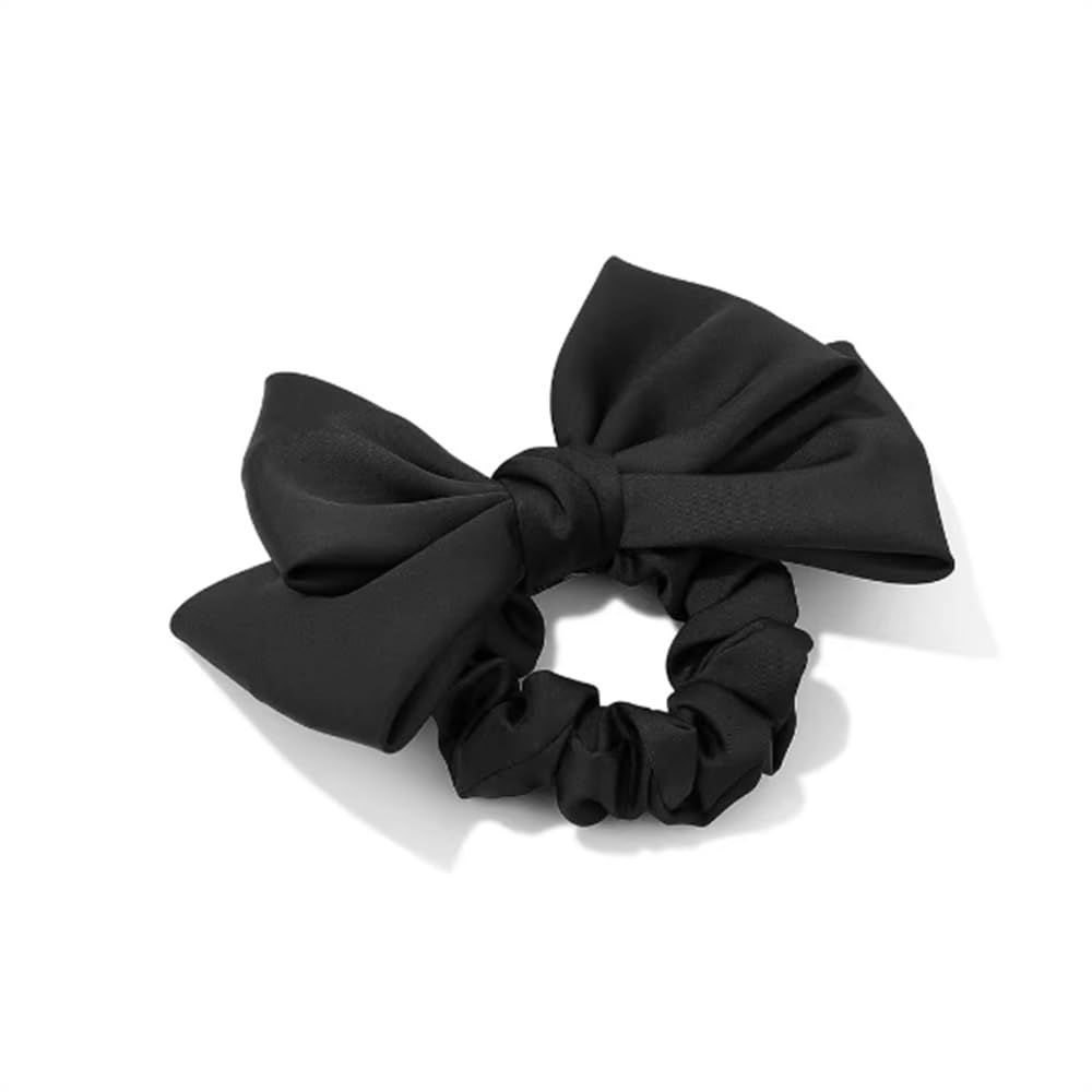 Elastici Per Capelli Da Donna Fasce for capelli con fiocco in raso nero for donna