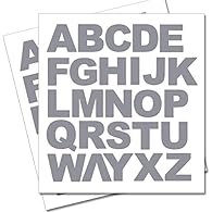 Set of Full Alphabet Big Silver Letters - size 50mm Material - Self Adhesive Vinyl Manufactured in UK by Party Decor Digitally Cut to the sticker Shape Self Adhesive (removable) Waterproof Durable Vinyl Sticker