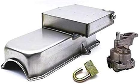 Claimer Oil Pan w/Plug Combo, Fits SB Chevy, Hi-Vol. Pump, LH Dipstick