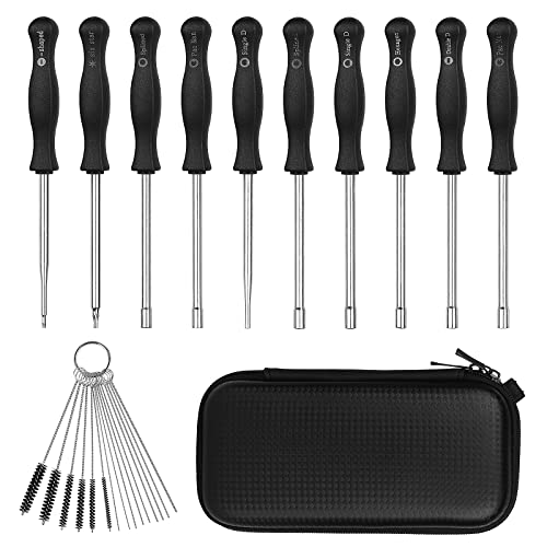 Lot de 10 tournevis de nettoyage pour carburateur 2 cycles - Pour réglage de carburateur - Petit moteur - Outil de réglage - Kit d'outils de carburateur Cover