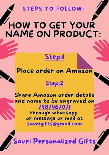 Image of SAVRI (10 pcs Personalized Name Pencils | Custom Engraved Wooden Pencils for Kids | Birthday Return Gift, School Supplies, Party Favors, Classroom Rewards | Customized Pencils - Pack of 1