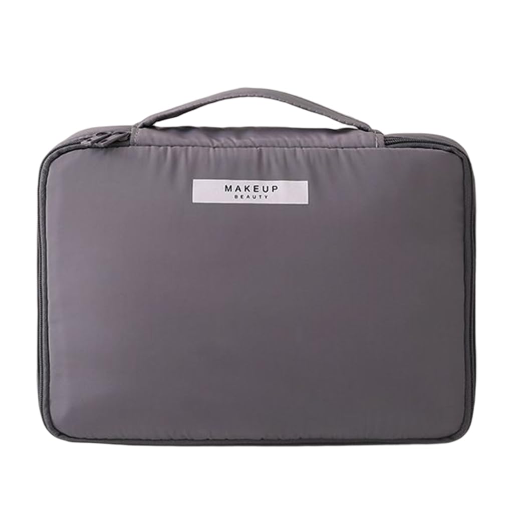Psdndeww Portable Cosmetic Bag Women Makeup Bag Large Capacity Travel Carry Cases Pouch