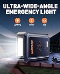 5000A Jump Starter with 150PSI Air Compressor, 12V Car Battery Booster Pack (All Gas/10L Diesel), Portable Power Bank with 22-Cylinder Tire Inflator, LCD Display, Smart Jumper Cables