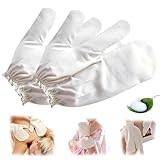 2PCS Garshana Gloves Raw Silk, Premium Massage Glove Ayurvedic Massage, Body Exfoliating Gloves, Dead Cell Removal and Stress Reduction, Deep Body Scrub Mitts for Bath Shower Men Women