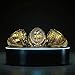 Legacy Rings 2025 Gold Tone Fantasy Football Championship Trophy Ring, Award for Fantasy Football League Winner (10)