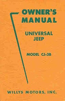 Paperback Owners Manual Universal Jeep Model Cj-3B Book