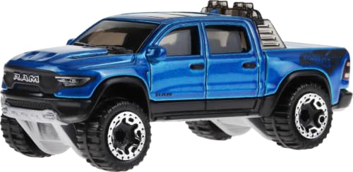 Image of Hot Wheels 1:64 Scale Toy Trucks, Set of 10 Die-Cast Stunt, Utility, Racing & Other Toy Pickup Trucks or Vans, Modern & Retro Models (Styles May Vary)