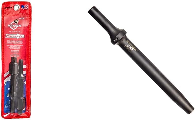 Mayhew Tools 32029 Pneumatic Bolt Breaker Set, 2-Piece & Mayhew Pro 31979 3/8-Inch Diameter Point Pneumatic Taper Punch