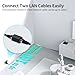XANHAM RJ45 Coupler Ethernet Cable Extender Female to Female Connector Cat7 Cat6 Cat5e Cat5 LAN in Line Newwork Patch Cord Extension Adapter (Black 5-Pack)