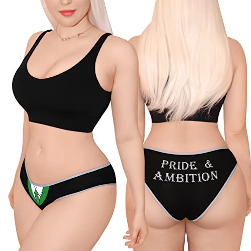 Littleforbig Women's Ladies Soft Cotton Underwear Comfortable Hipster Briefs 4 Pack Panties Set – Cosplay Wizard School L Multicolor #TOP4