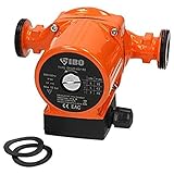 Bomba de Calefacción IBO 25-60/180, Naranja, Hierro Fundido, 3 Niveles de Velocidad, 46-93 W, IP44, 38.10 mm/25.40 mm