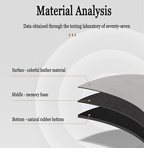 Round Desk Chair Mat, Hardwood Floor Anti-Slip Pu Leather Office Chair Mat, Waterproof Scratch Resistant Mat For Rolling Chair Carpet Computer Chair Office Gaming Room Home Decor,Brown,60Cm/23.62In #TOP2