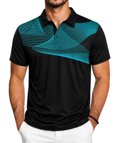 Image of ZITY Golf Polo Shirts for Men Short Sleeve UPF 50+ Athletic Tennis T-Shirt