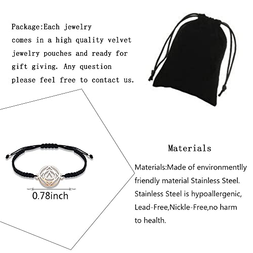 AA NA Jewelry AA Recovery Bracelet Sobriety Gift Sober Recovery Jewelry AA Handmade Adjustable Rope Bracelet AA Gift2