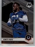2021 PANINI MOSAIC #351 KWITY PAYE RC COLTS FOOTBALL NFL